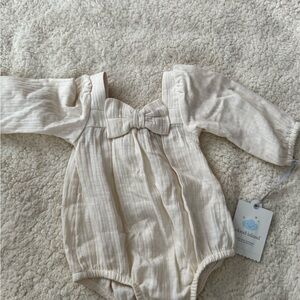 Cloud Island Cream Long Sleeve Bodysuit